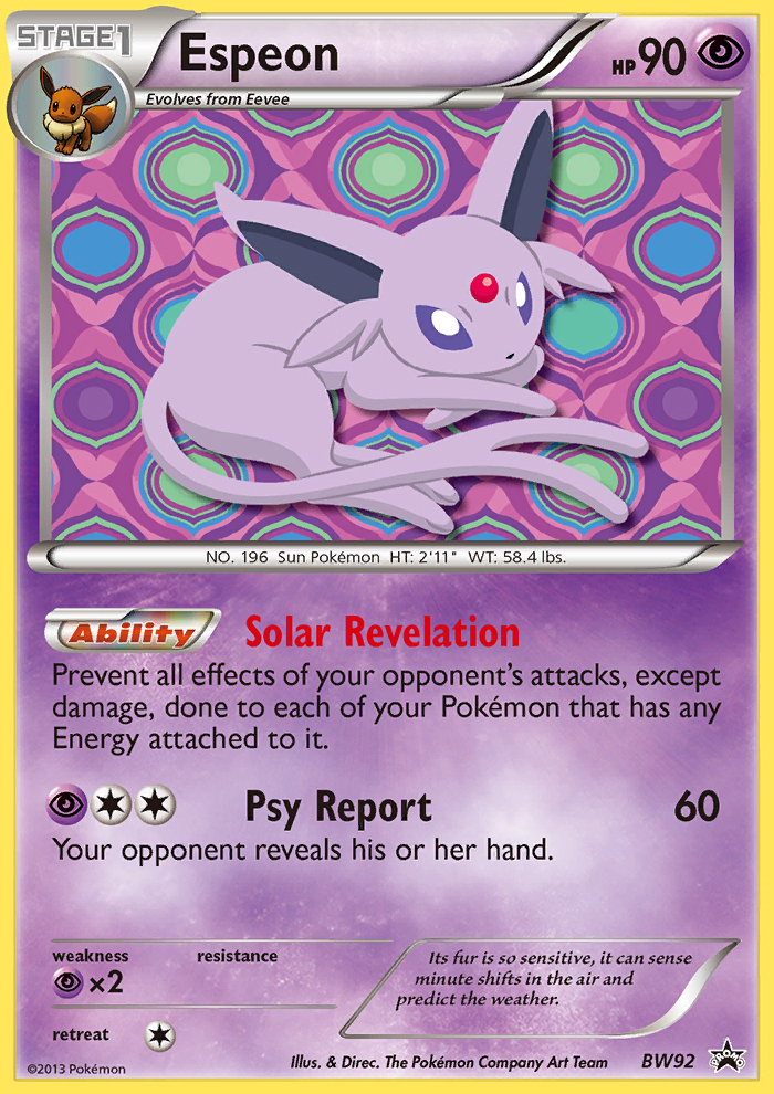 Espeon (BW92) [Black & White: Black Star Promos] | Odin's Place
