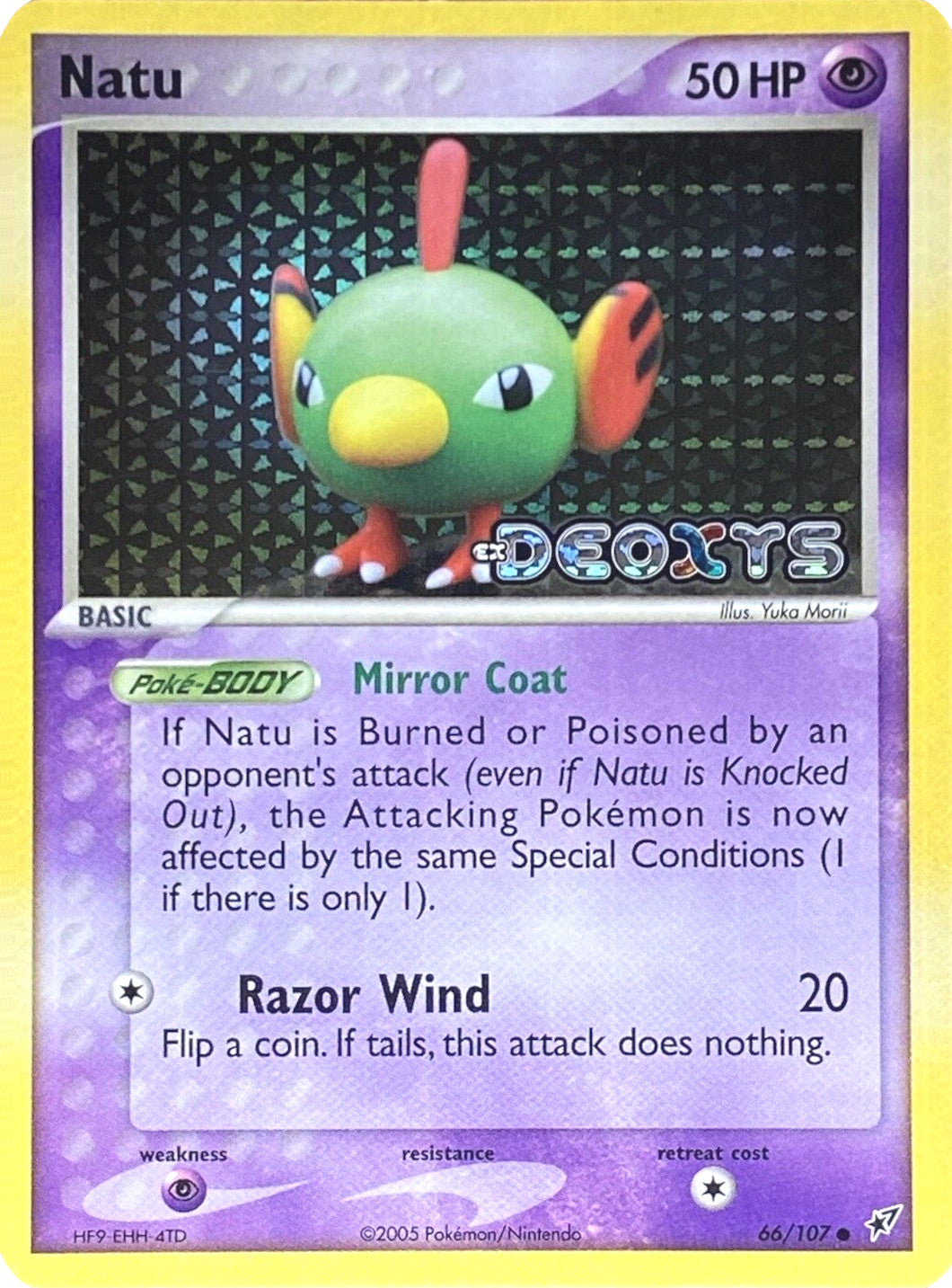 Natu (66/107) (Stamped) [EX: Deoxys] | Odin's Place