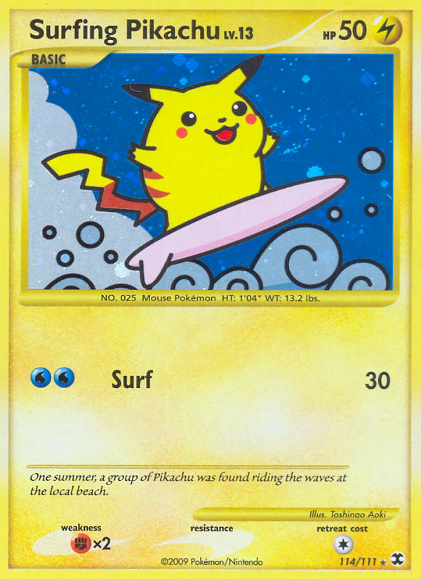 Surfing Pikachu (114/111) [Platinum: Rising Rivals] | Odin's Place
