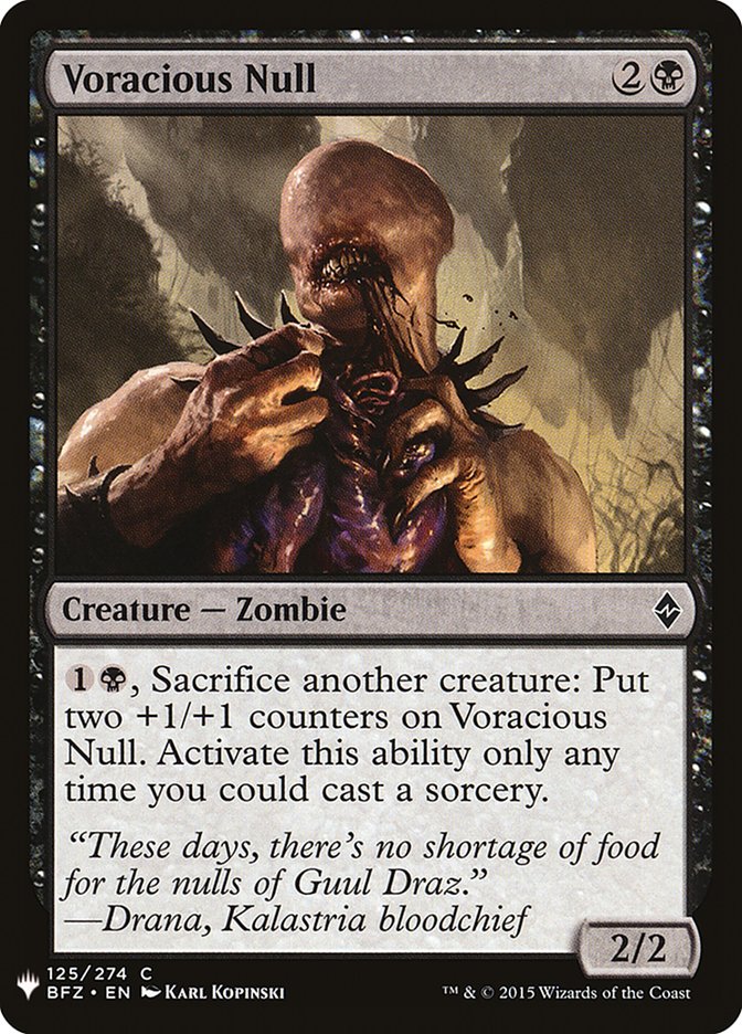 Voracious Null [Mystery Booster] | Odin's Place
