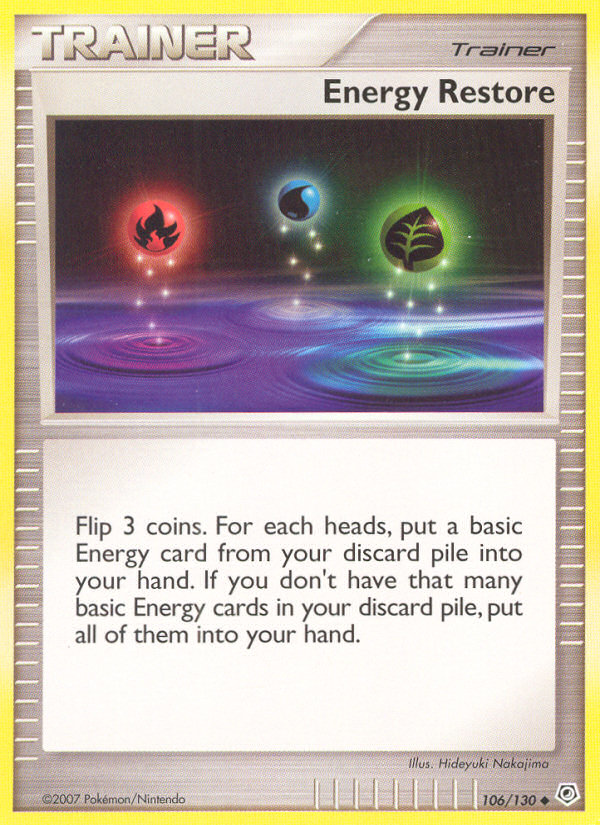 Energy Restore (106/130) [Diamond & Pearl: Base Set] | Odin's Place