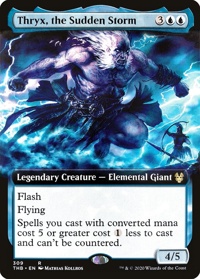 Thryx, the Sudden Storm (Extended Art) [Theros Beyond Death] | Odin's Place