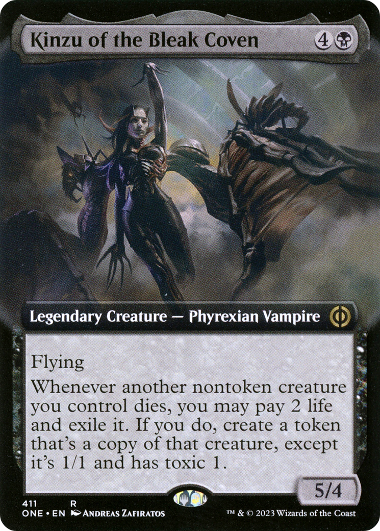 Kinzu of the Bleak Coven (Extended Art) [Phyrexia: All Will Be One] | Odin's Place