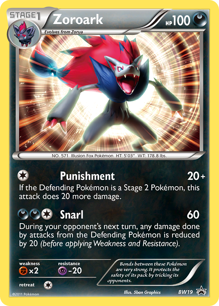 Zoroark (BW19) [Black & White: Black Star Promos] | Odin's Place