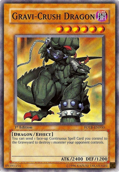 Gravi-Crush Dragon [FOTB-EN030] Common | Odin's Place