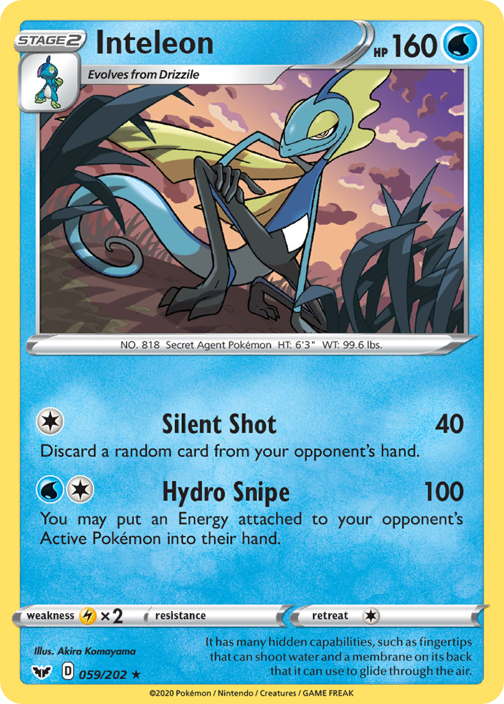 Inteleon (059/202) [Sword & Shield: Base Set] | Odin's Place