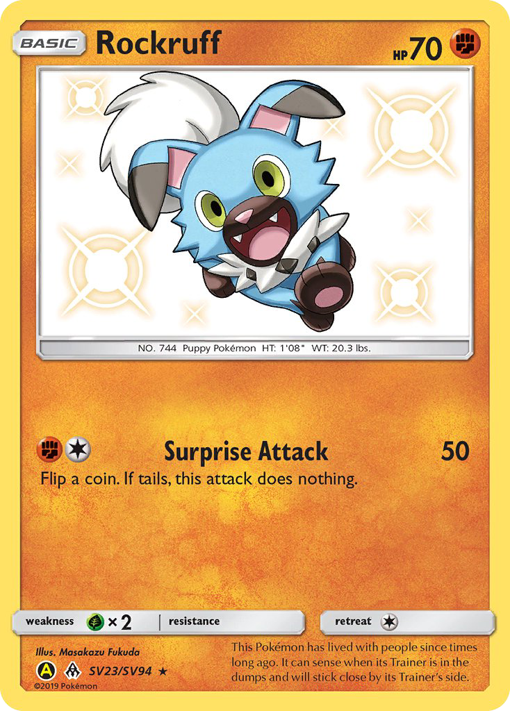 Rockruff (SV23/SV94) [Sun & Moon: Hidden Fates - Shiny Vault] | Odin's Place