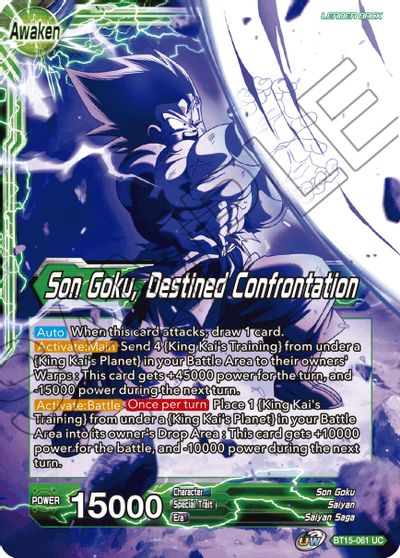 Son Goku // Son Goku, Destined Confrontation (BT15-061) [Saiyan Showdown] | Odin's Place