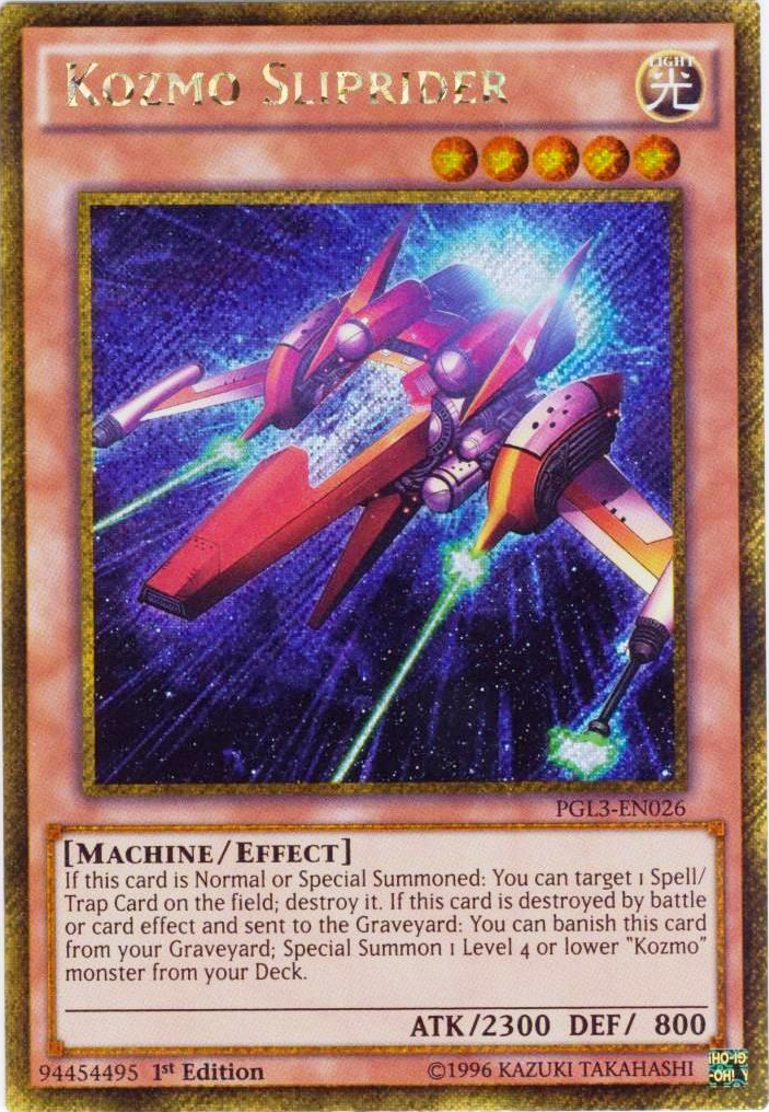 Kozmo Sliprider [PGL3-EN026] Gold Secret Rare | Odin's Place