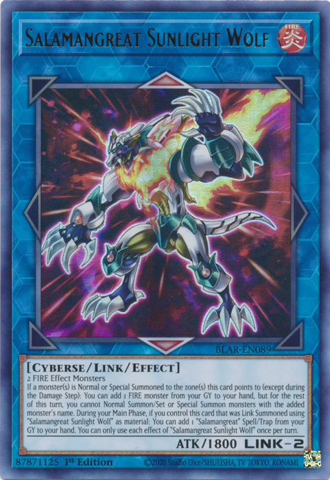 Salamangreat Sunlight Wolf [BLAR-EN089] Ultra Rare | Odin's Place