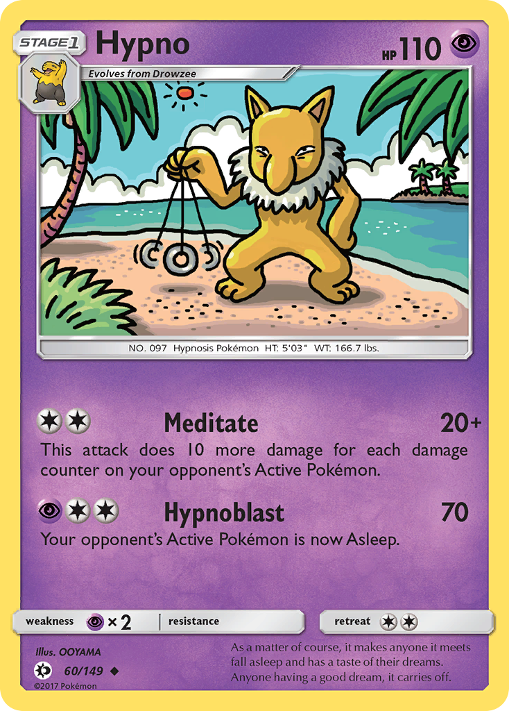 Hypno (60/149) [Sun & Moon: Base Set] | Odin's Place