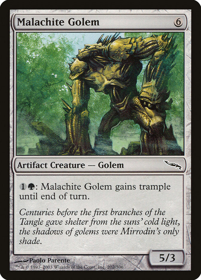 Malachite Golem (202) [Mirrodin] | Odin's Place