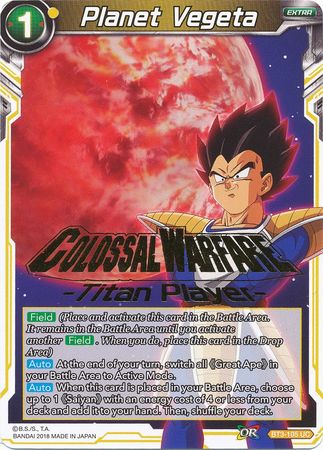 Planet Vegeta (Titan Player Stamped) (BT3-105) [Tournament Promotion Cards] | Odin's Place