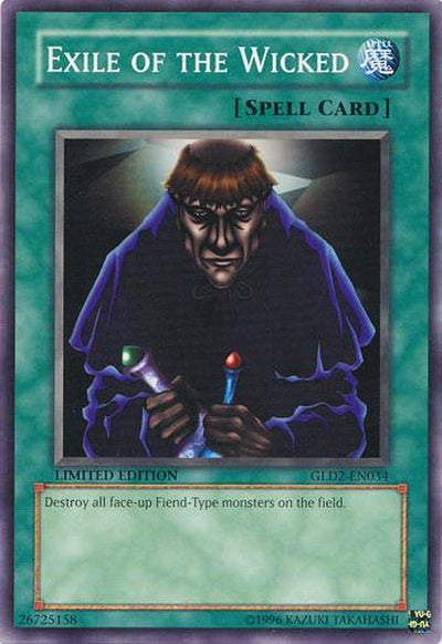Exile of the Wicked [GLD2-EN034] Common | Odin's Place