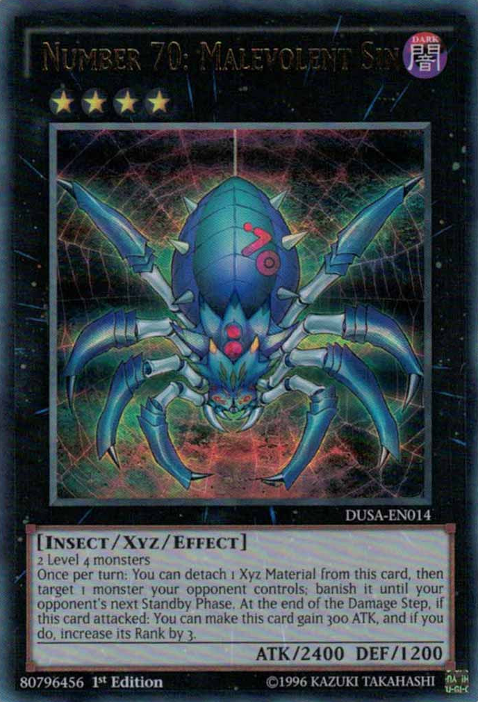 Number 70: Malevolent Sin [DUSA-EN014] Ultra Rare | Odin's Place