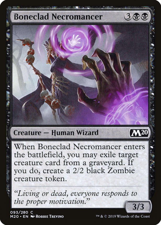 Boneclad Necromancer [Core Set 2020] | Odin's Place