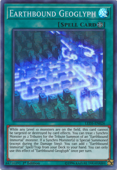 Earthbound Geoglyph [LED5-EN026] Super Rare | Odin's Place