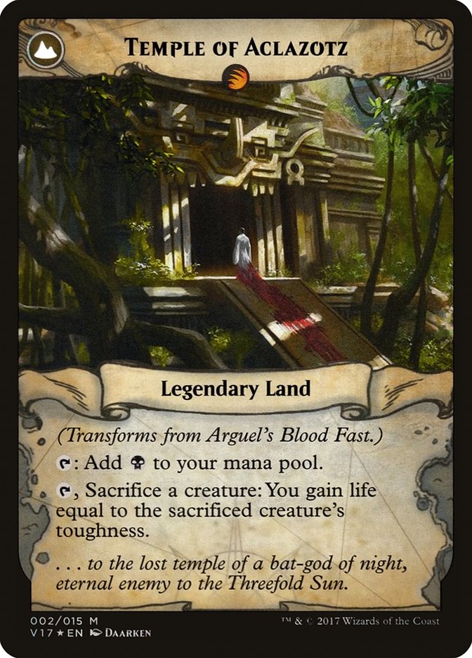 Arguel's Blood Fast // Temple of Aclazotz [From the Vault: Transform] | Odin's Place