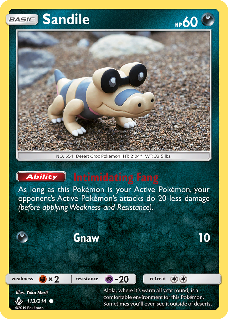 Sandile (113/214) [Sun & Moon: Unbroken Bonds] | Odin's Place