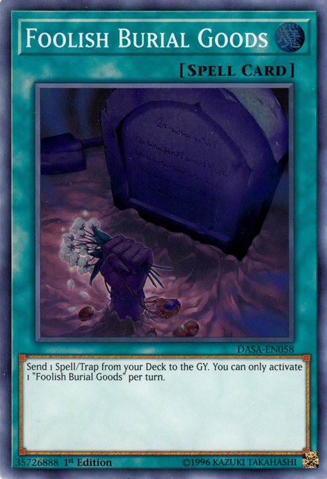 Foolish Burial Goods [DASA-EN058] Super Rare | Odin's Place