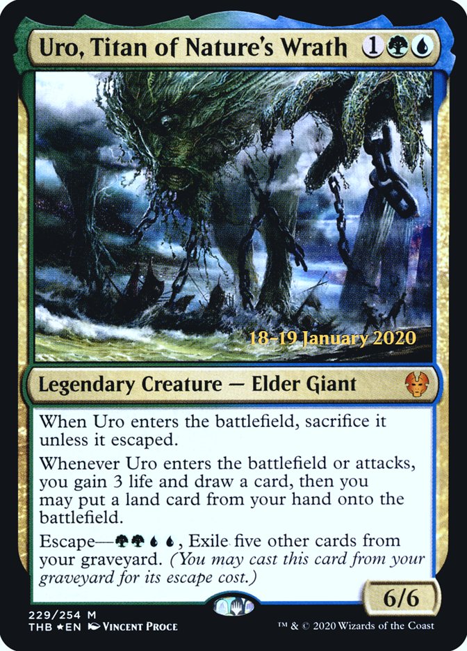 Uro, Titan of Nature's Wrath [Theros Beyond Death Prerelease Promos] | Odin's Place