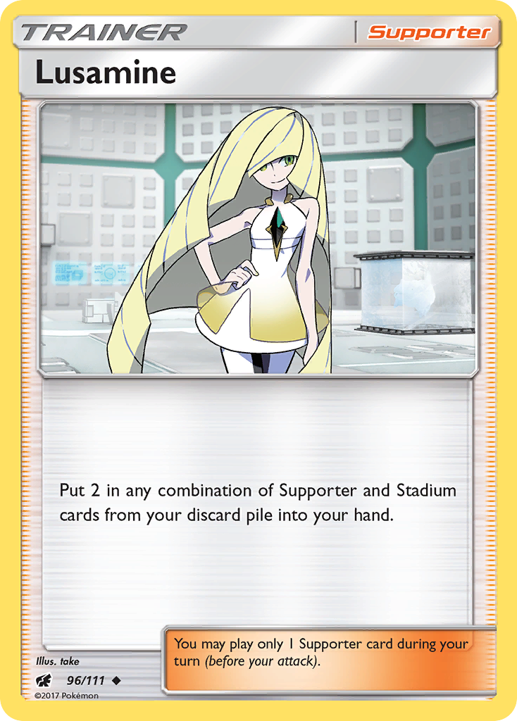 Lusamine (96/111) [Sun & Moon: Crimson Invasion] | Odin's Place