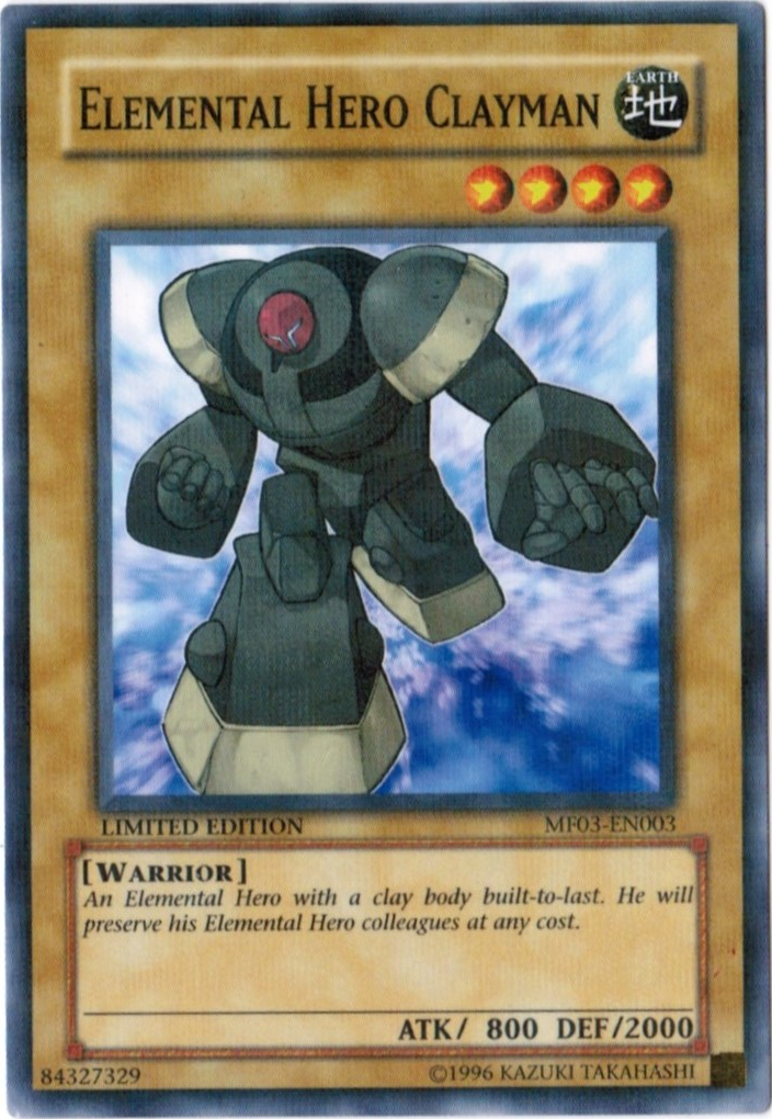 Elemental Hero Clayman [MF03-EN003] Parallel Rare | Odin's Place