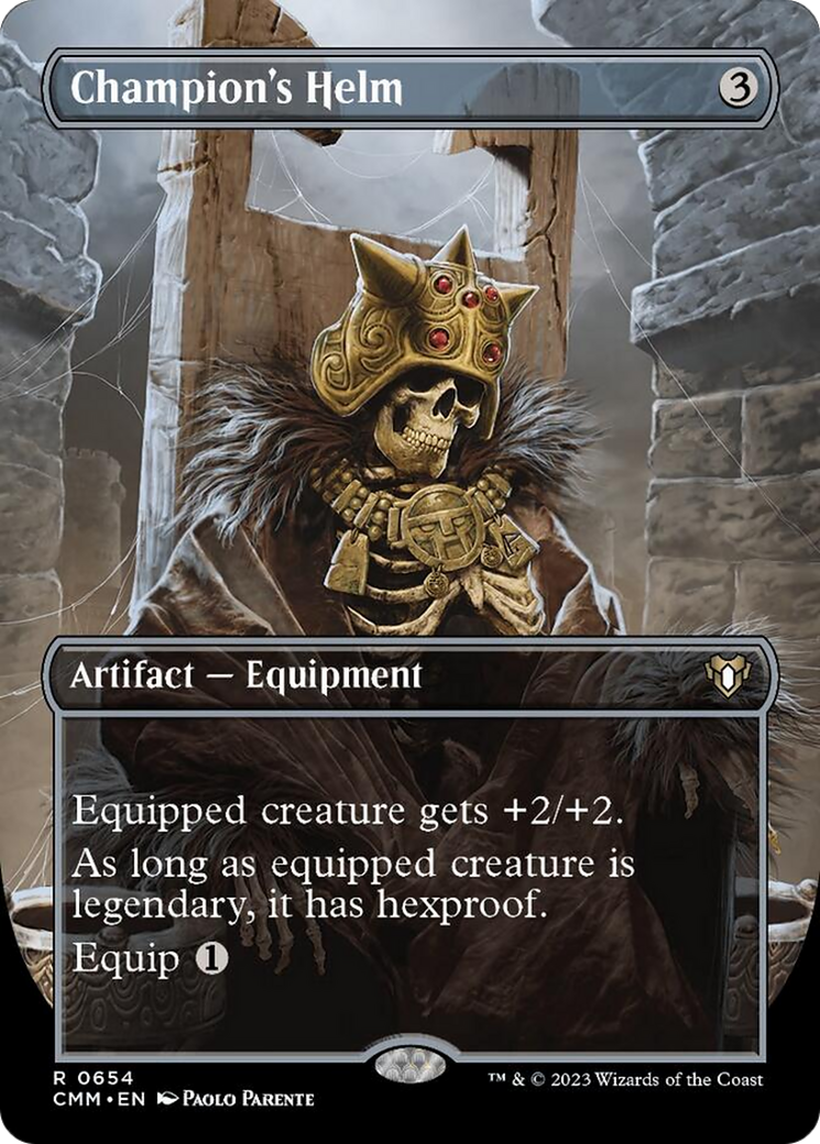 Champion's Helm (Borderless Alternate Art) [Commander Masters] | Odin's Place