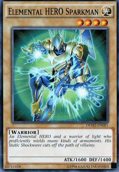 Elemental Hero Sparkman [DEM2-EN011] Common | Odin's Place