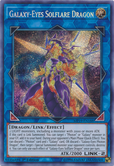 Galaxy-Eyes Solflare Dragon [MP19-EN188] Prismatic Secret Rare | Odin's Place