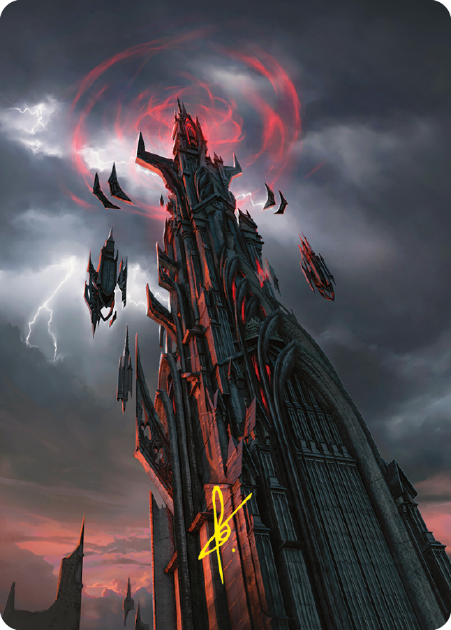 Barad-dur Art Card (Gold-Stamped Signature) [The Lord of the Rings: Tales of Middle-earth Art Series] | Odin's Place