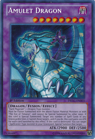 Amulet Dragon [DRLG-EN003] Secret Rare | Odin's Place
