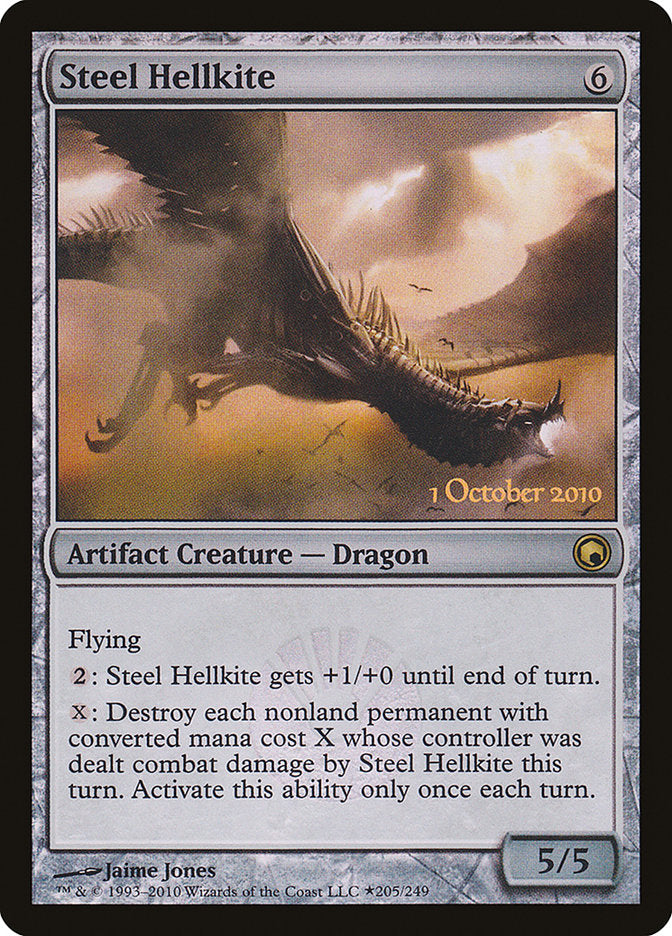 Steel Hellkite (205) [Scars of Mirrodin Prerelease Promos] | Odin's Place