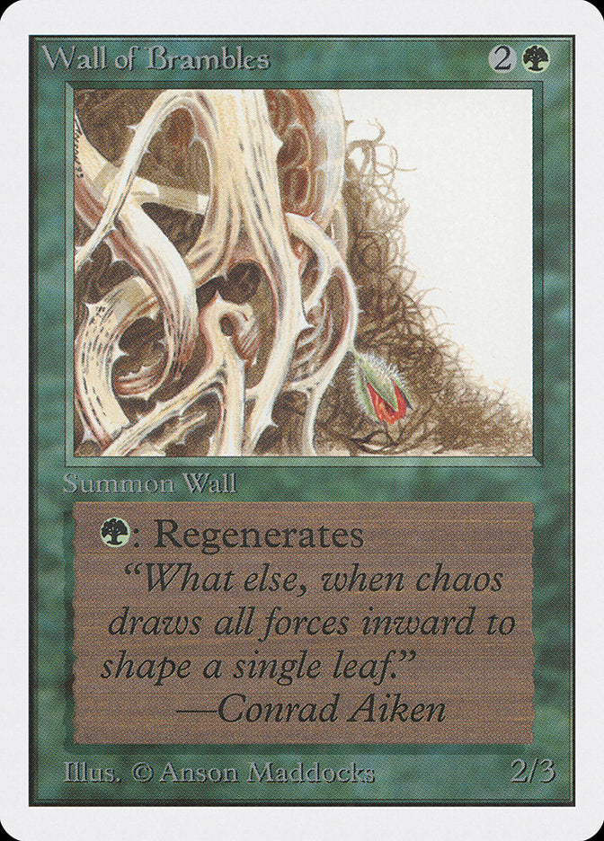 Wall of Brambles (224) [Unlimited Edition] | Odin's Place