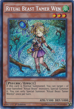 Ritual Beast Tamer Wen [THSF-EN024] Secret Rare | Odin's Place