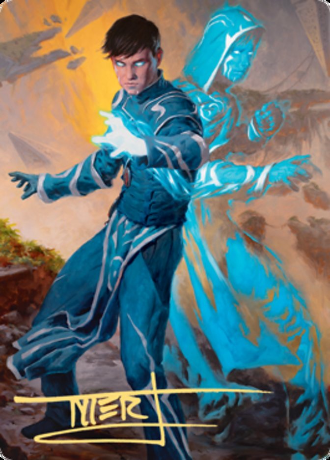 Jace, Mirror Mage 1 Art Card (Gold-Stamped Signature) [Zendikar Rising Art Series] | Odin's Place