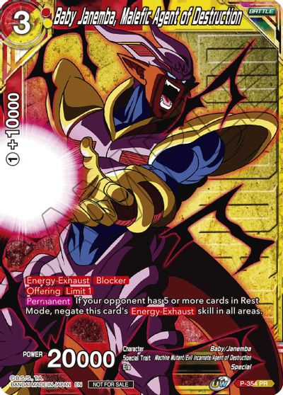 Baby Janemba, Malefic Agent of Destruction (Winner Stamped) (P-354) [Tournament Promotion Cards] | Odin's Place