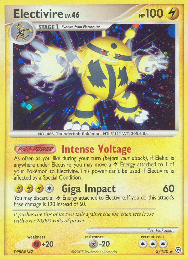 Electivire (3/130) [Diamond & Pearl: Base Set] | Odin's Place