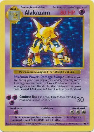 Alakazam (1/102) [Base Set Shadowless Unlimited] | Odin's Place
