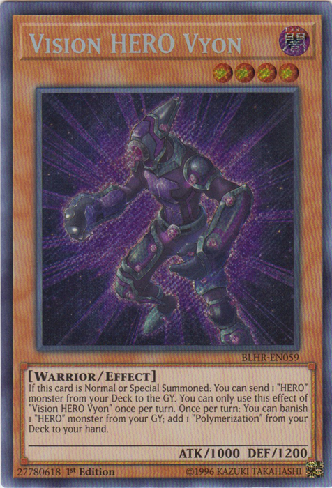 Vision Hero Vyon [BLHR-EN059] Secret Rare | Odin's Place