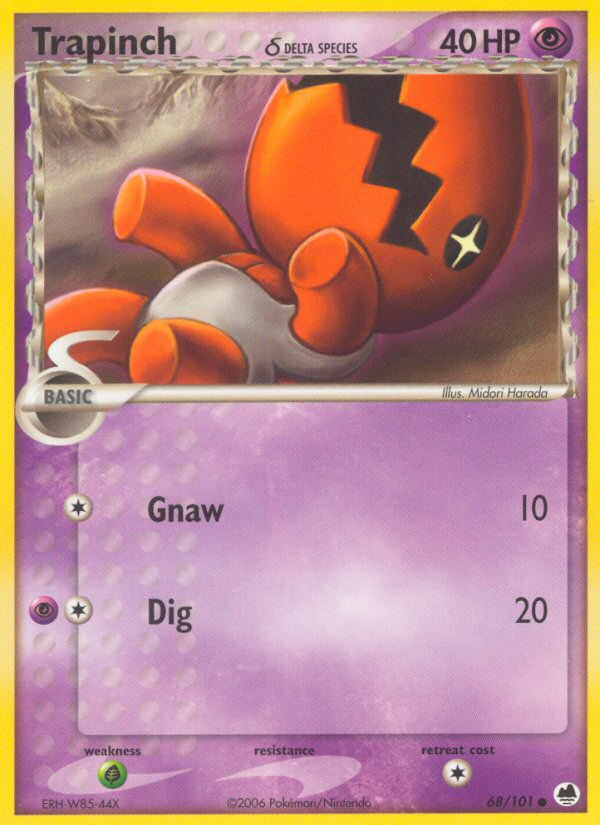 Trapinch (68/101) (Delta Species) [EX: Dragon Frontiers] | Odin's Place