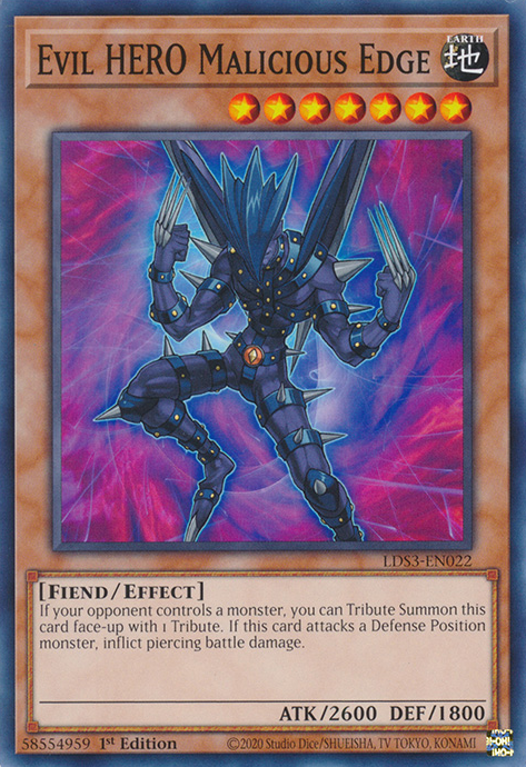 Evil HERO Malicious Edge [LDS3-EN022] Common | Odin's Place