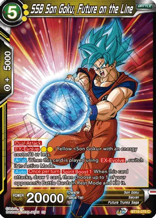 SSB Son Goku, Future on the Line (BT16-075) [Realm of the Gods] | Odin's Place