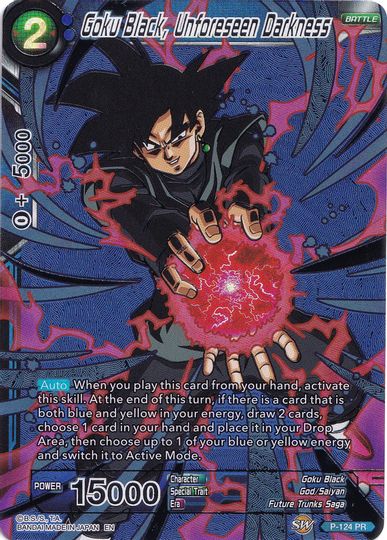 Goku Black, Unforeseen Darkness (Collector's Selection Vol. 1) (P-124) [Promotion Cards] | Odin's Place