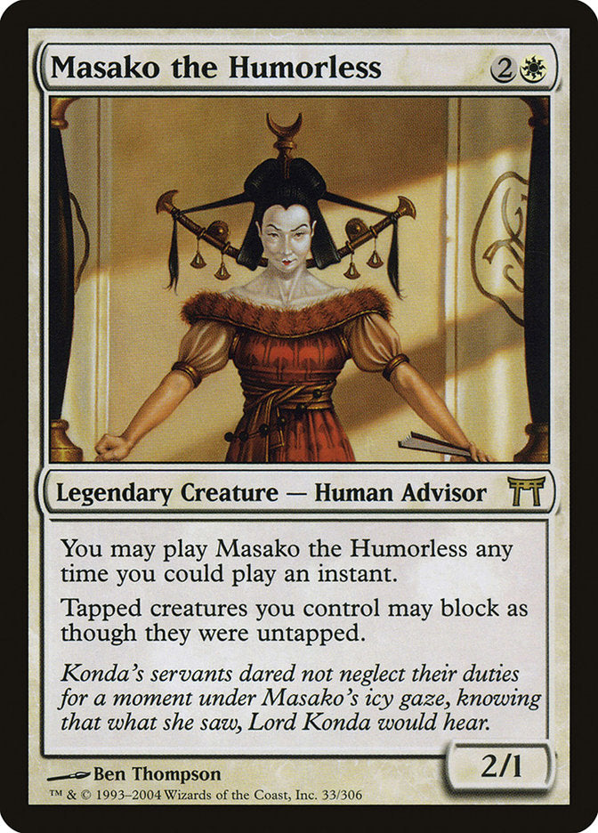 Masako the Humorless (33) [Champions of Kamigawa] | Odin's Place