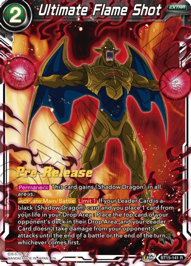 Ultimate Flame Shot (BT15-141) [Saiyan Showdown Prerelease Promos] | Odin's Place