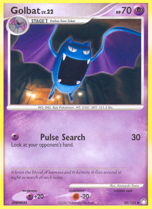 Golbat (50/123) [Diamond & Pearl: Mysterious Treasures] | Odin's Place
