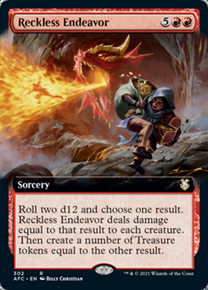 Reckless Endeavor (Extended Art) [Dungeons & Dragons: Adventures in the Forgotten Realms Commander] | Odin's Place