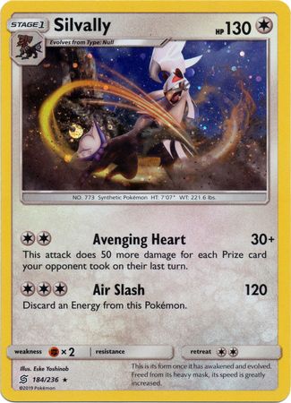 Silvally (184/236) (Cosmos Holo) [Sun & Moon: Unified Minds] | Odin's Place