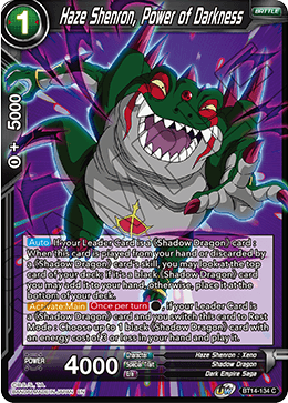 Haze Shenron, Power of Darkness (BT14-134) [Cross Spirits] | Odin's Place